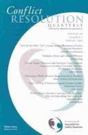 Cover for Conflict Resolution Quarterly, No. 3, 2003