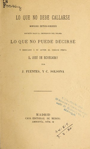 Cover for Lo que no debe callarse