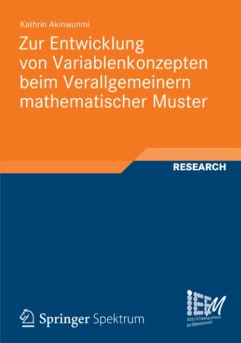 Cover for Zur Entwicklung Von Variablenkonzepten Beim Verallgemeinern Mathematischer Muster
