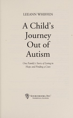 Cover for A child's journey out of autism