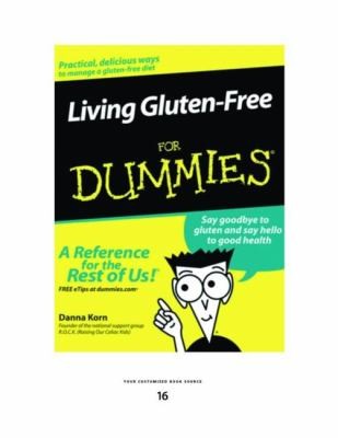Cover for Living GlutenFree for Dummies Large Print 16pt