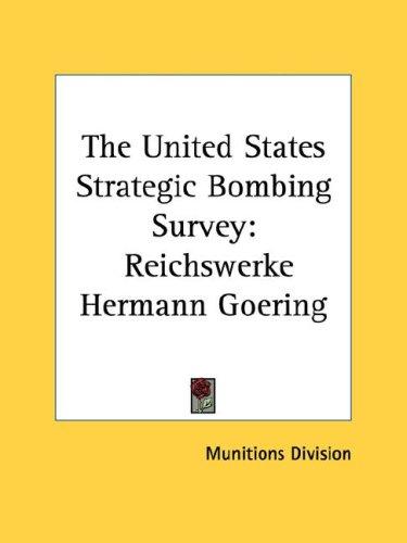 Cover for The United States Strategic Bombing Survey