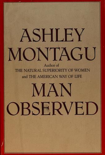 Cover for Man observed.