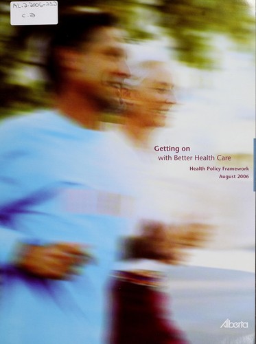 Cover for Getting on with better health care