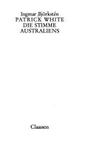 Cover for Patrick White