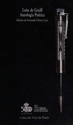 Cover for Antología poética
