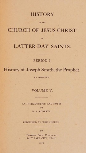Cover for History of the Church 1842-1843 (Volume 5)