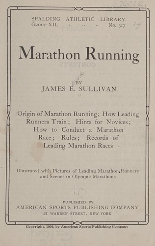 Cover for Marathon running