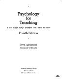 Cover for Psychology for teaching