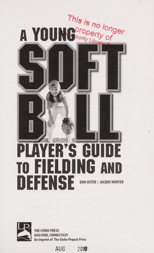 Cover for A young softball player's guide to fielding and defense