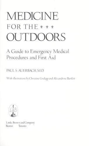 Cover for Medicine for the outdoors