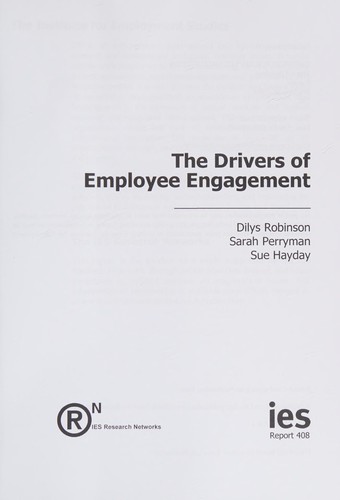 Cover for The drivers of employee engagement