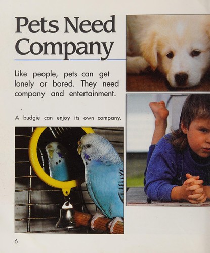 Cover for Pets need people.
