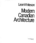 Cover for Modern Canadian architecture