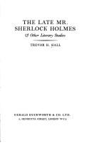 Cover for The late Mr Sherlock Holmes