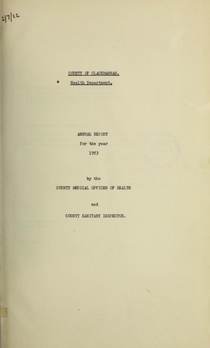 Cover for [Report 1953]