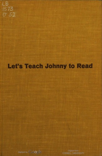 Cover for Let's teach Johnny to read