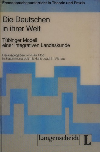 Cover for Die Deutschen in ihrer Welt