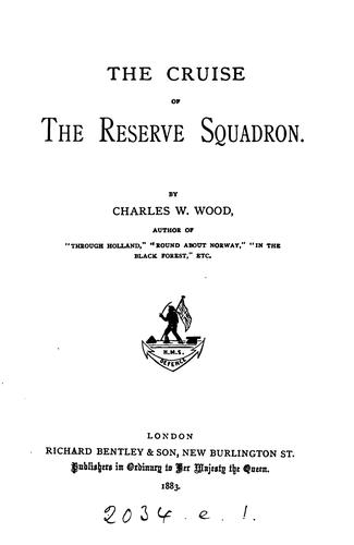 Cover for The cruise of the reserve squadron