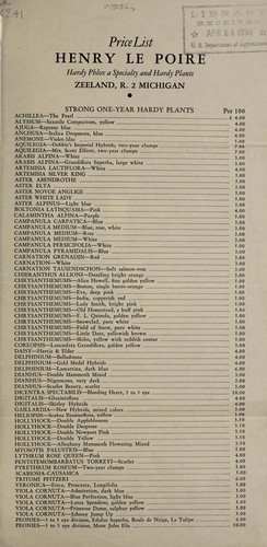 Cover for Price list, spring 1936