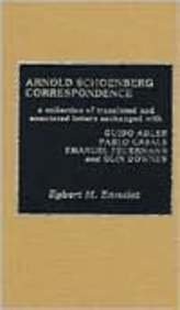 Cover for Arnold Schoenberg correspondence