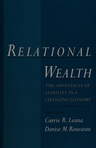 Cover for Relational wealth