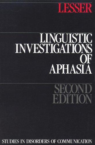 Cover for Linguistic Investigations Of Aphasia