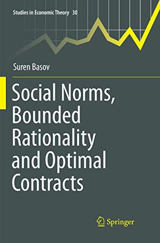 Cover for Social Norms, Bounded Rationality and Optimal Contracts