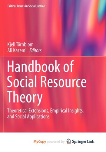 Cover for Handbook of Social Resource Theory