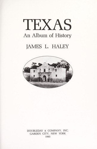 Cover for Texas, an album of history