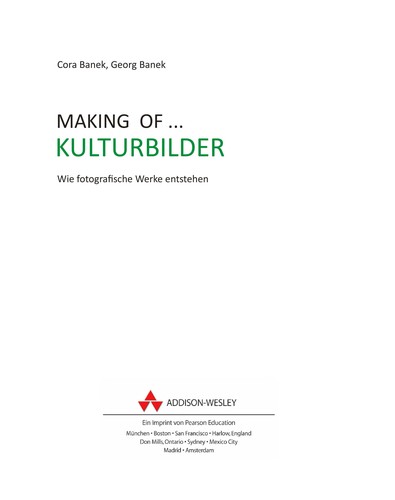 Cover for Making of... Kulturbilder