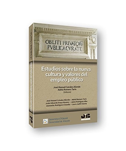 Cover for Estudios sobre la nueva cultura y valores del empleo público