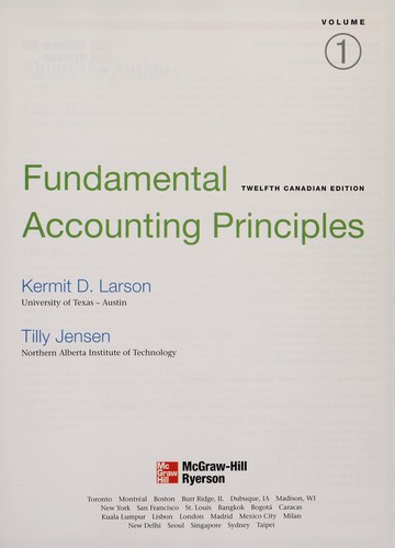 Cover for Fundamental accounting principles