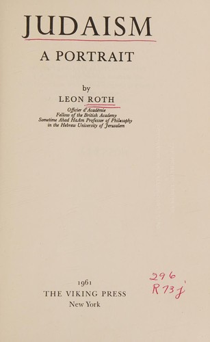 Cover for Judaism