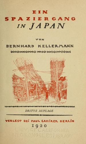 Cover for Spaziergang in Japan.