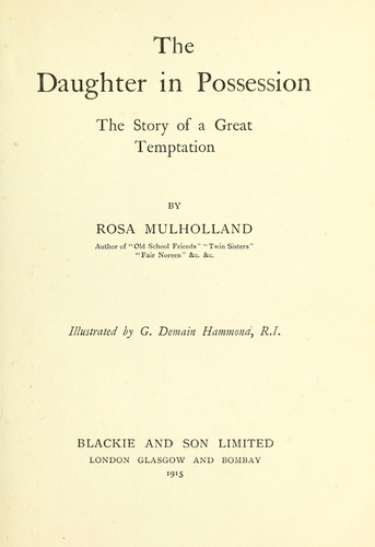 Cover for The daughter in possession