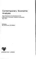 Cover for Contemporary Economic Analysis Papers