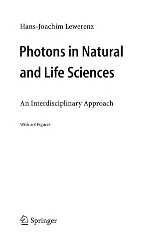 Cover for Photons in Natural and Life Sciences