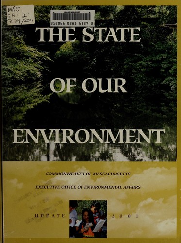 Cover for The state of our environment.