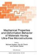 Cover for Mechanical Properties and Deformation Behavior of Materials having Ultra-Fine Microstructures (NATO Science Series E:)