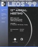 Cover for Lasers and Electro-Optics Society Annual Meeting Proceedings