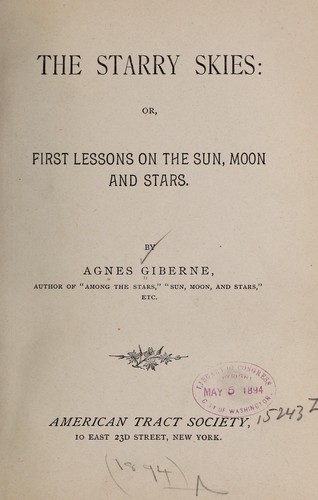 Cover for The starry skies
