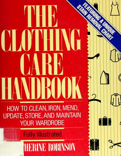 Cover for The clothing care handbook