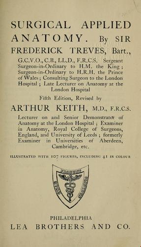 Cover for Surgical applied anatomy