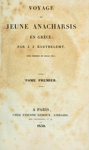 Cover for Mémoires sur la vie de J.-J. Barthélemy