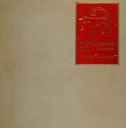 Cover for Art in Nigeria, 1960.