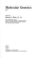Cover for Molecular genetics