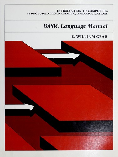Cover for BASIC language manual
