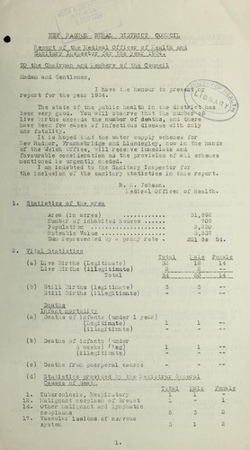 Cover for [Report 1954]