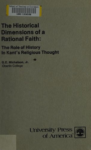 Cover for Historical Dimensions of a Rational Faith
